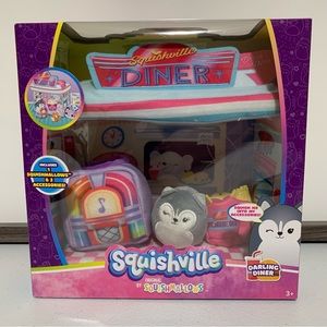Squishville by Squishmallows Darling Diner Mini Plush Playset-NIB